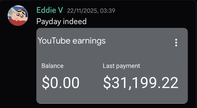 Eddie V — result screenshot