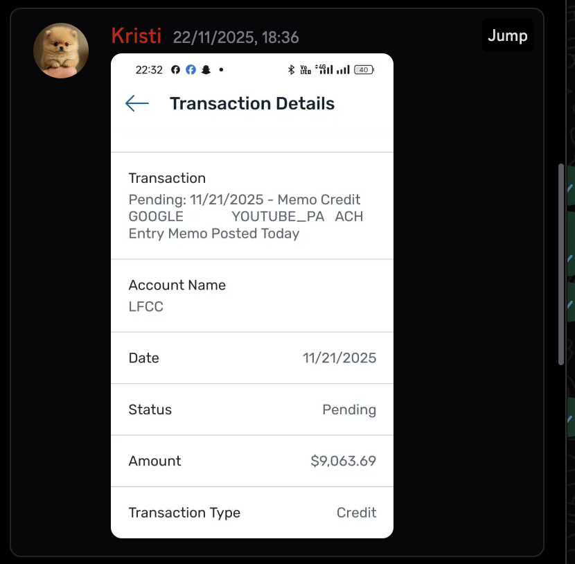 Kristi — result screenshot