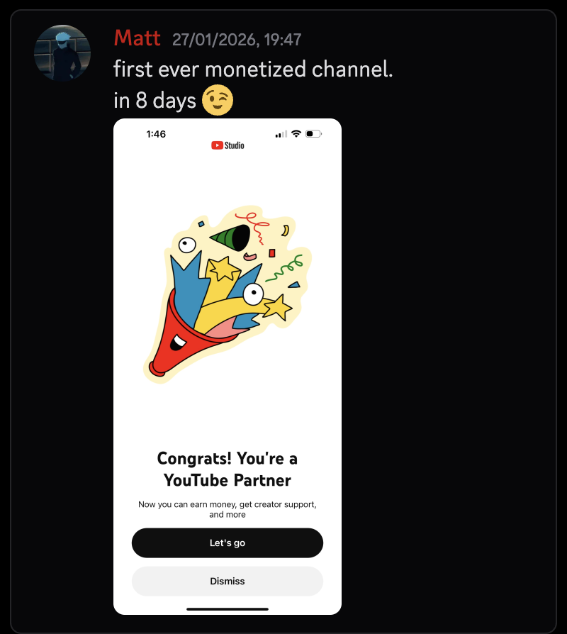 Matt — result screenshot
