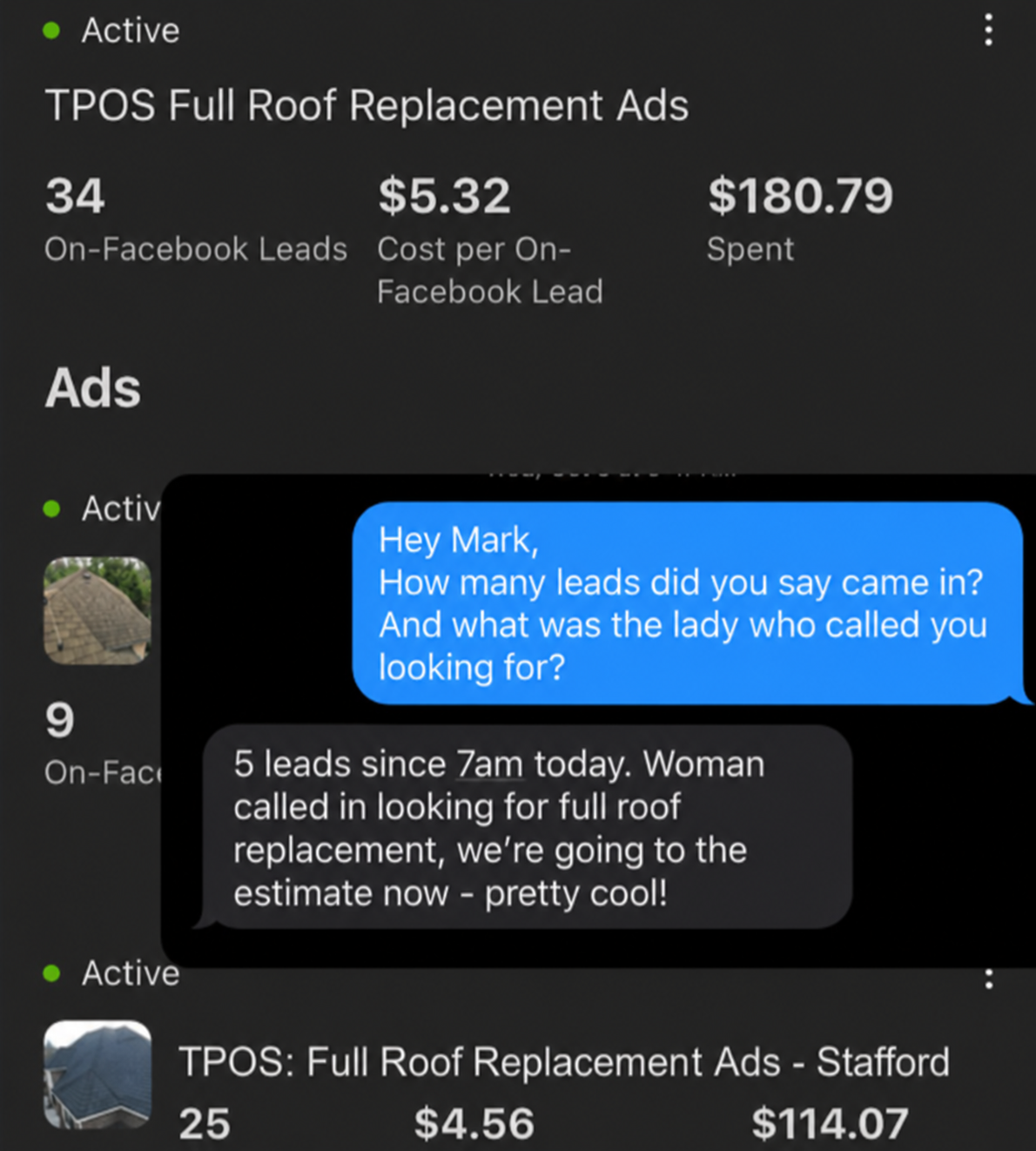 Client result screenshot
