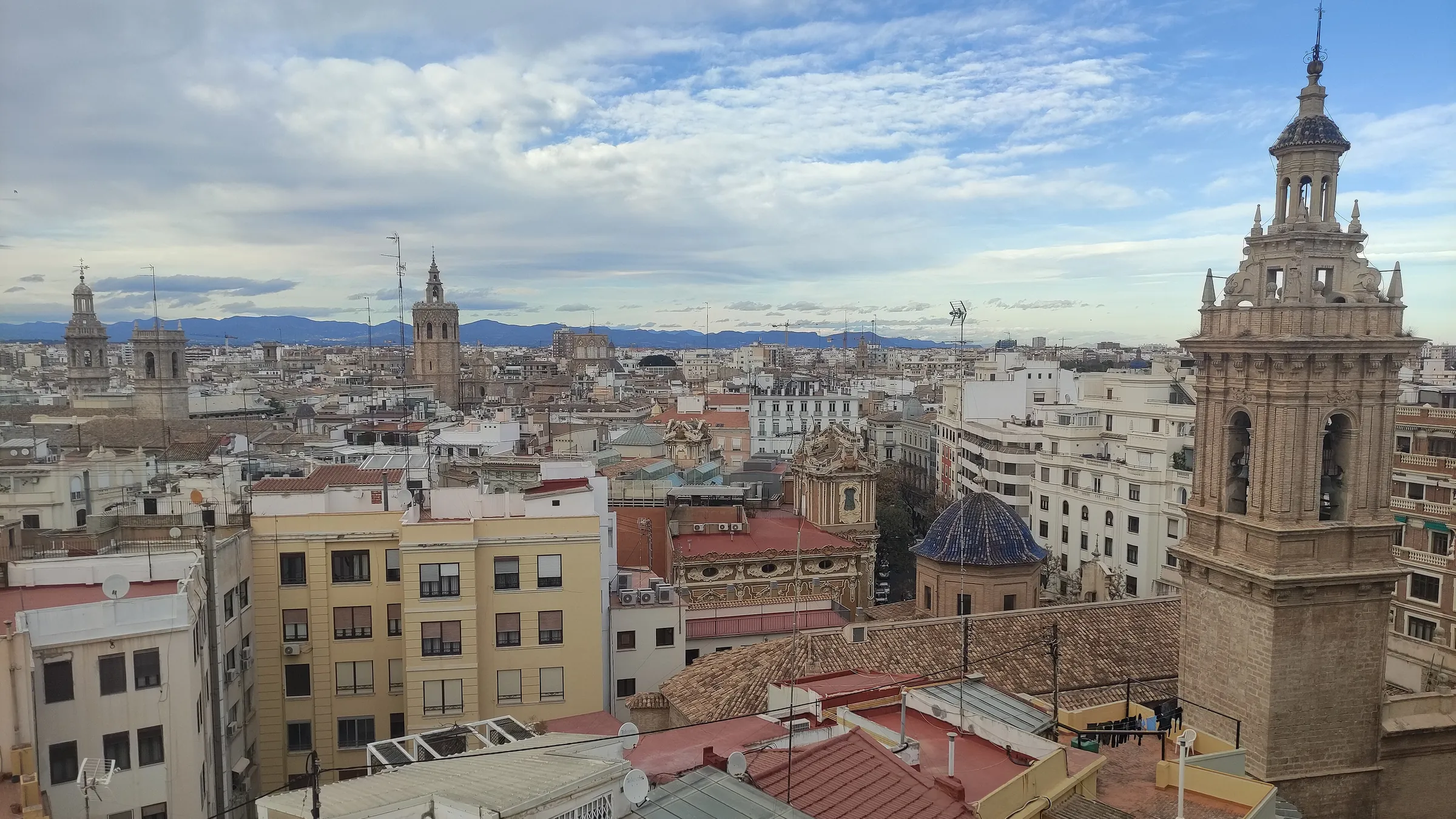 Tejados del casco antiguo de Valencia