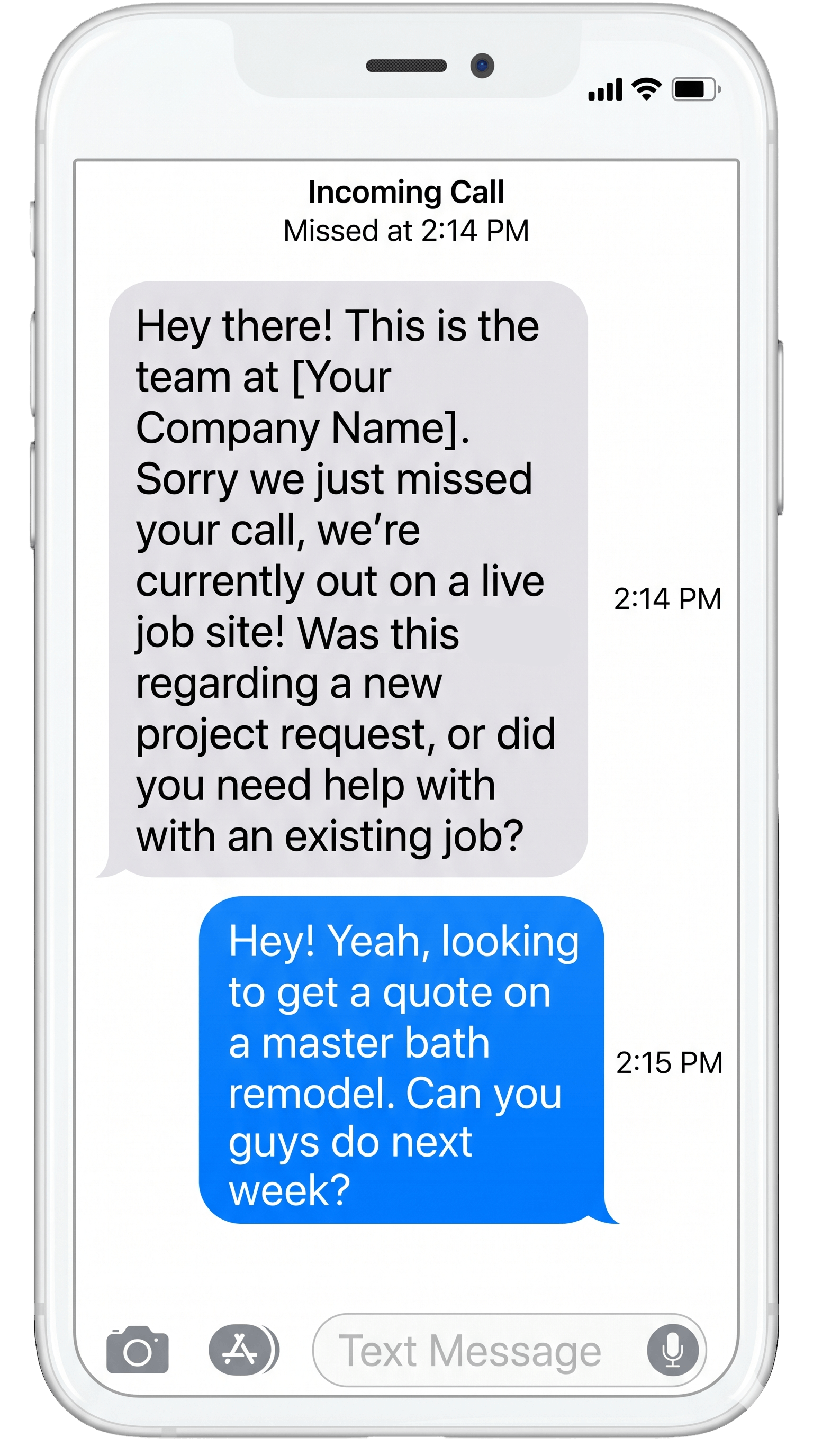 Missed Call Automation Conversation Blueprint