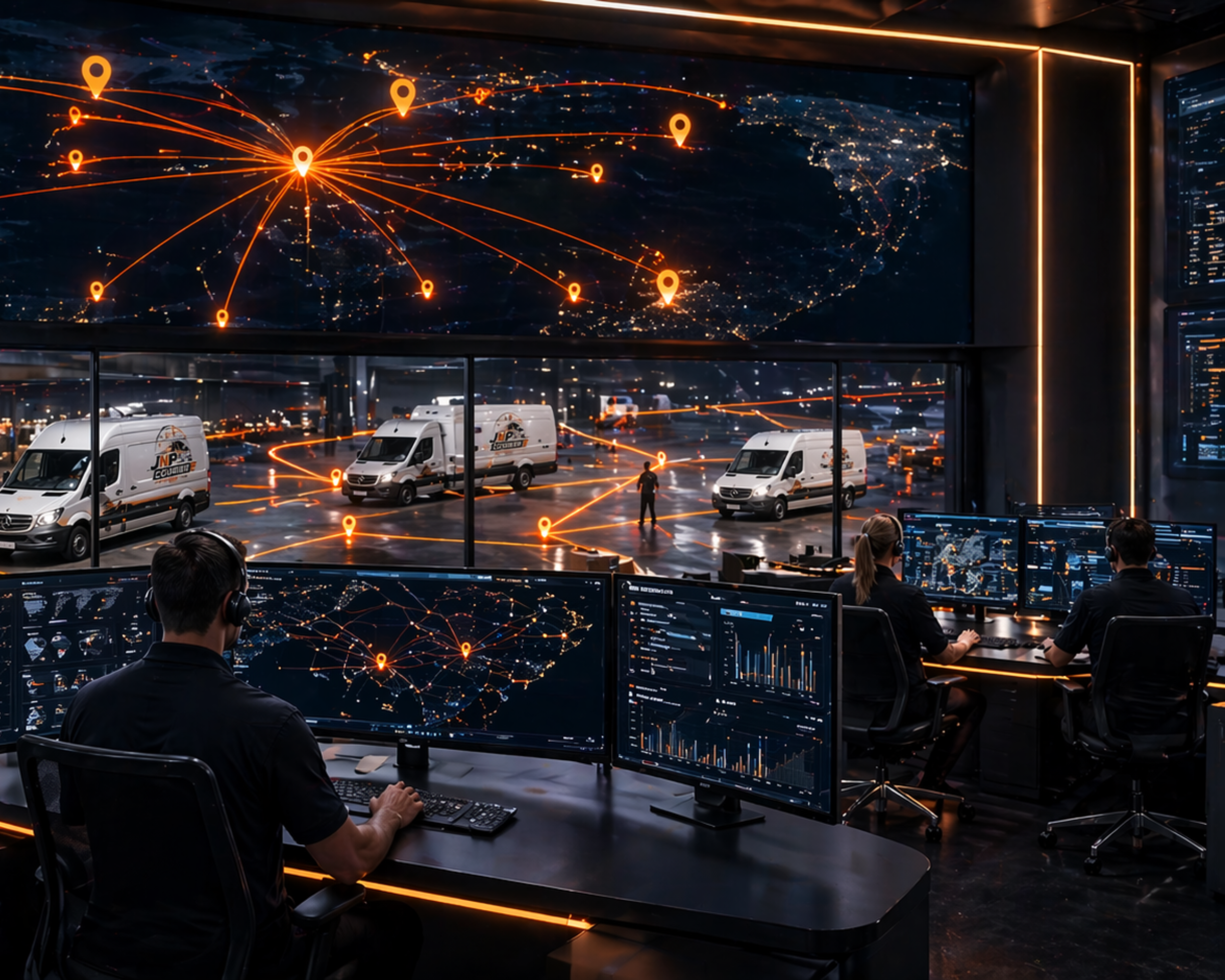 Real-time delivery tracking on laptop and mobile