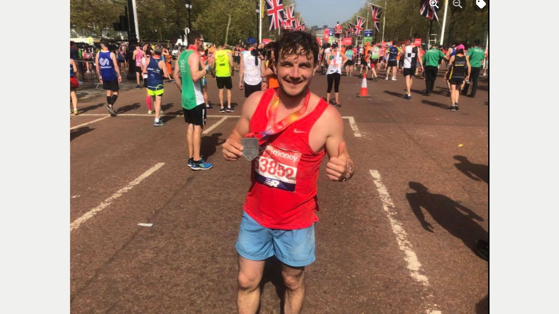 Vadim Țurcanu la Maratonul din Londra susținând HealthProm