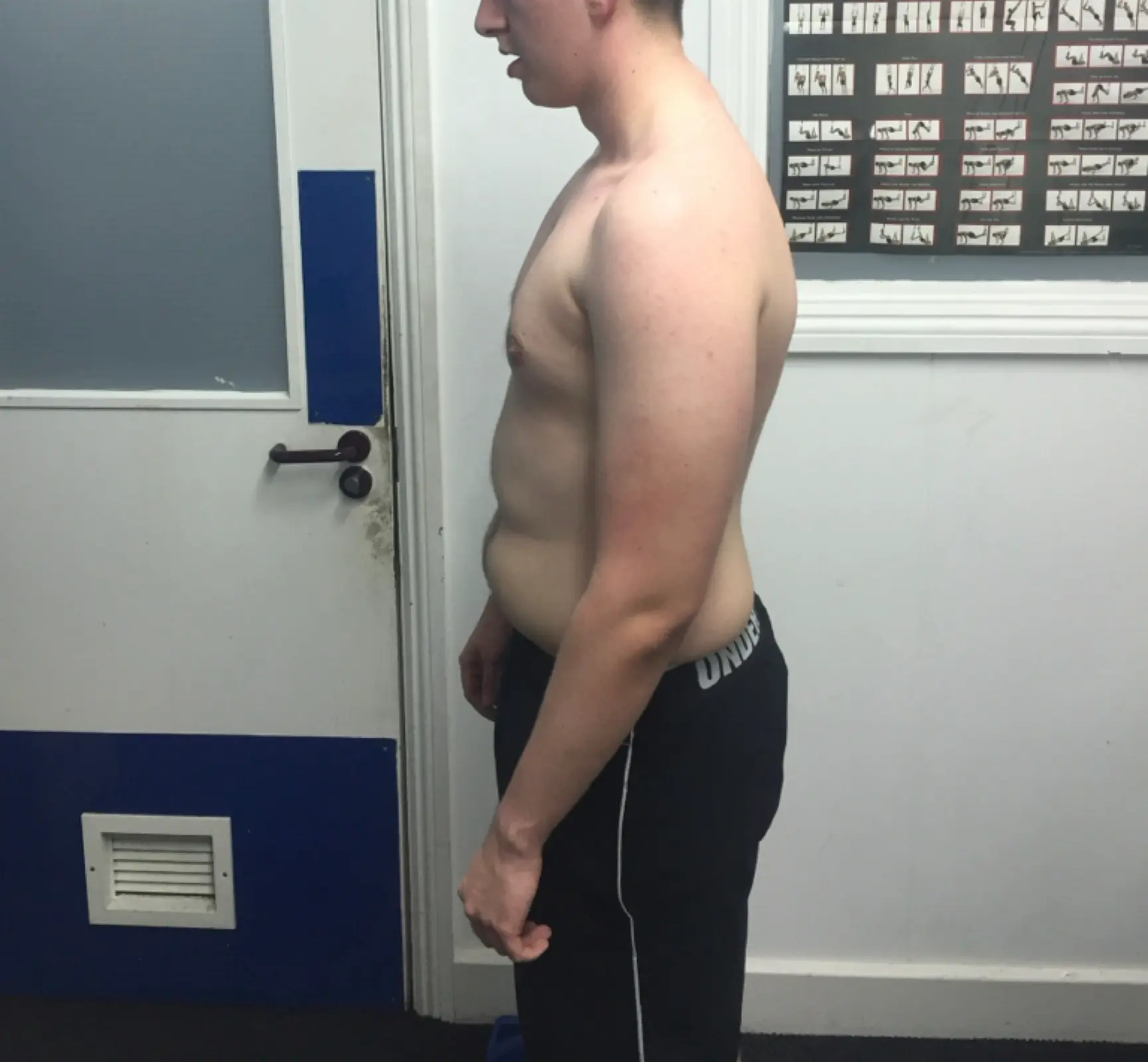 Danny before training at Atlas PT Swinton