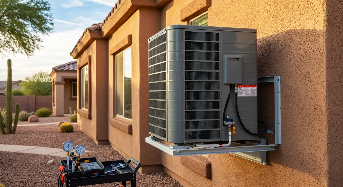 AC repair technician at home