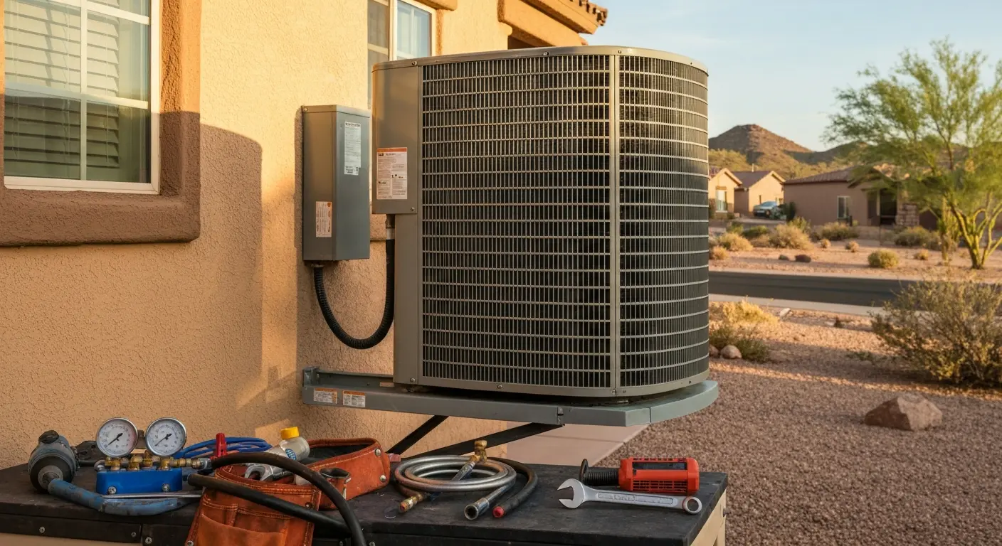 AC unit repair work