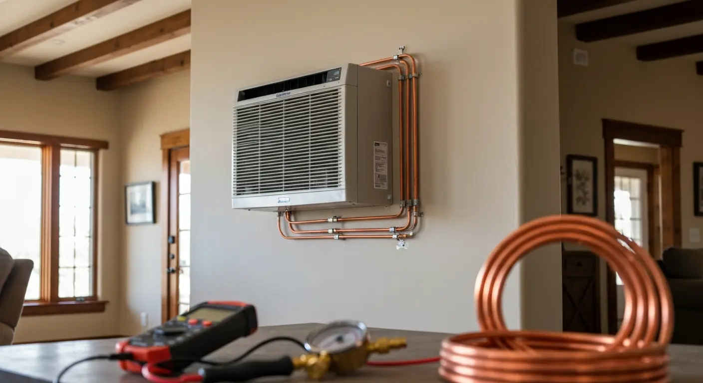 Ductless mini-split installation