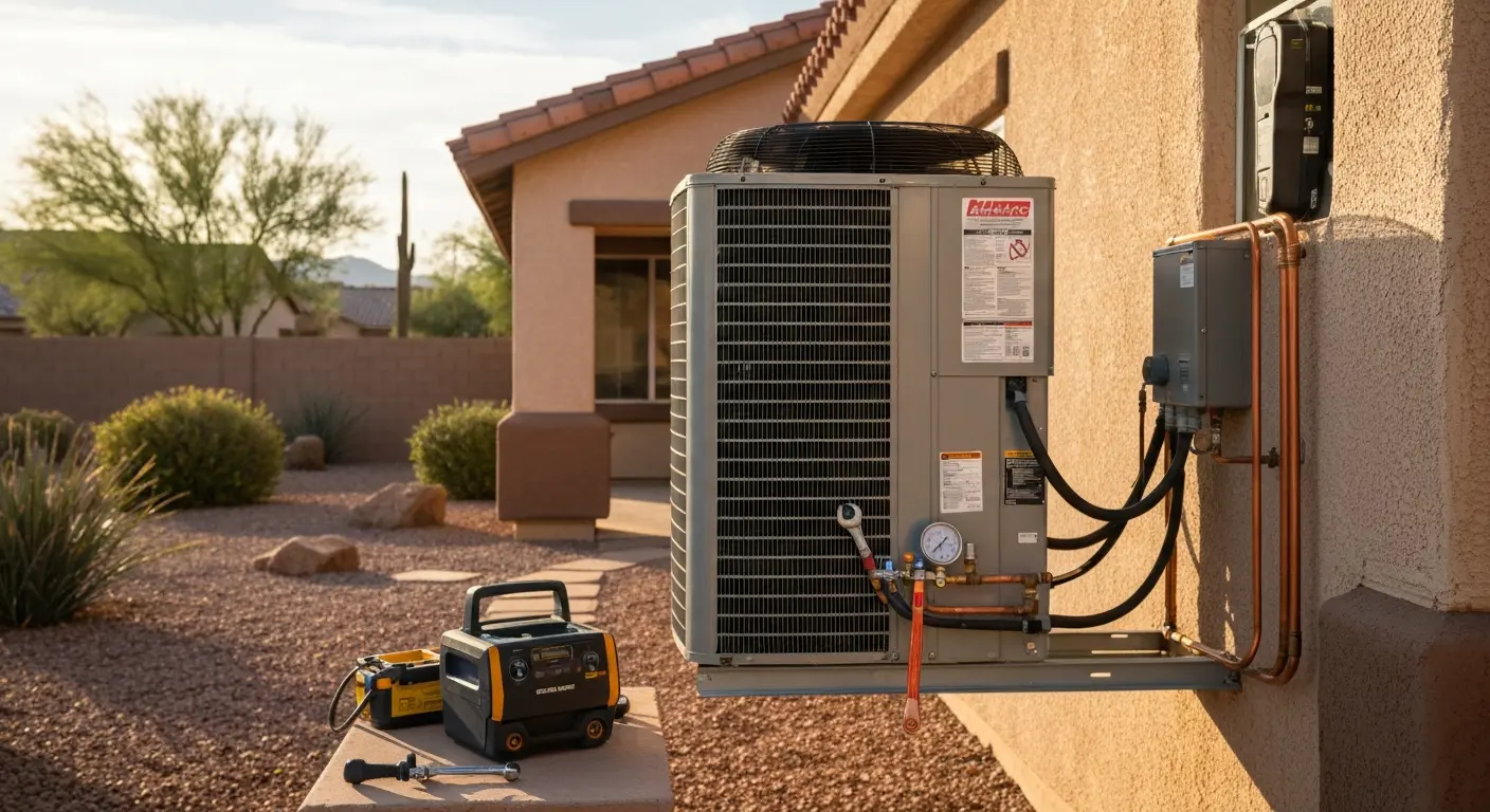 HVAC maintenance work