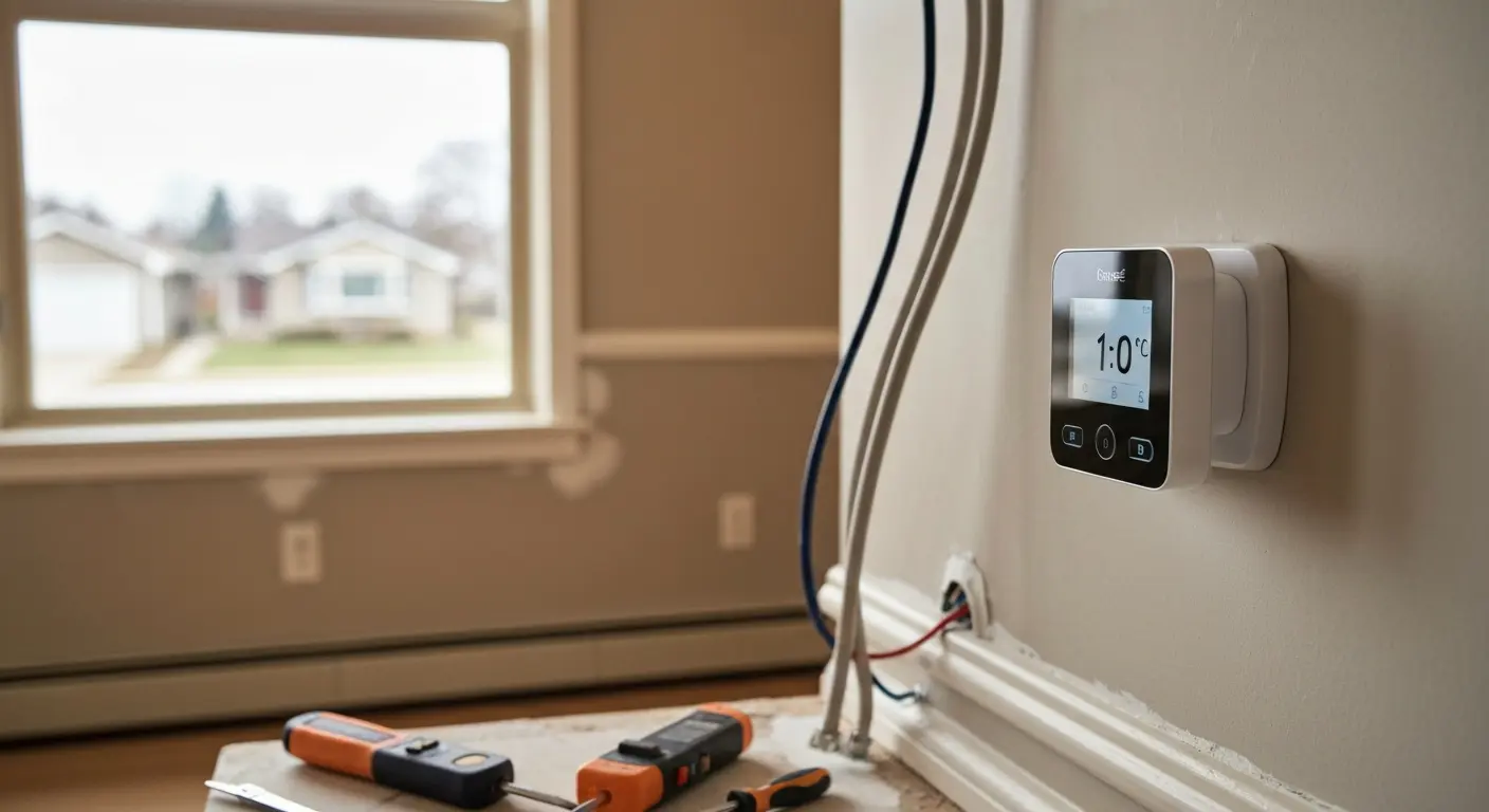 Smart thermostat installation
