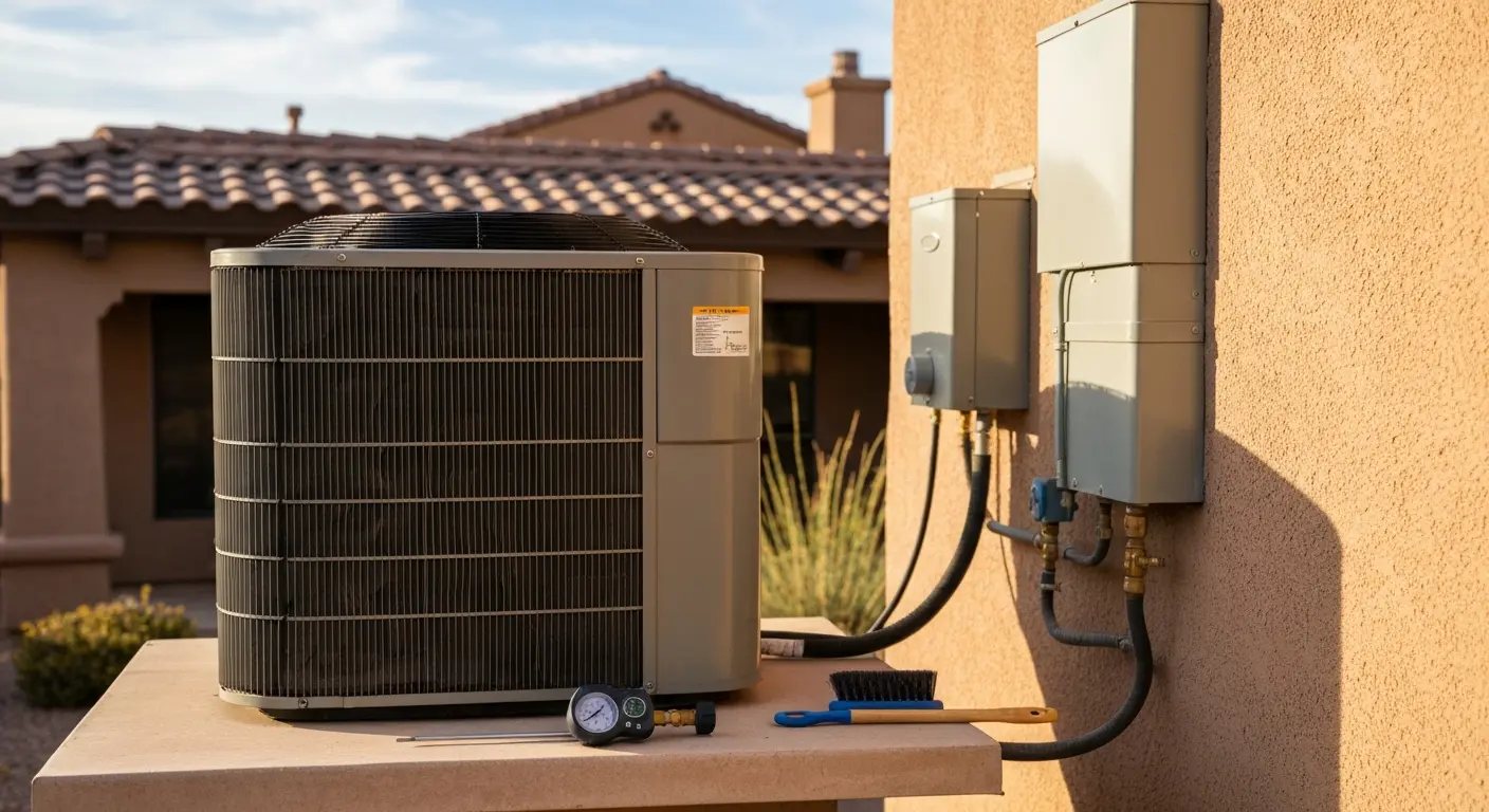 HVAC maintenance work