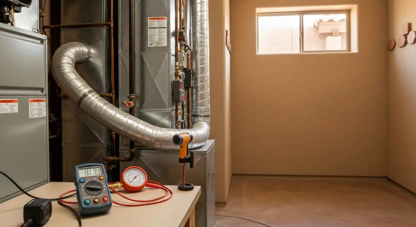 Furnace heating system service