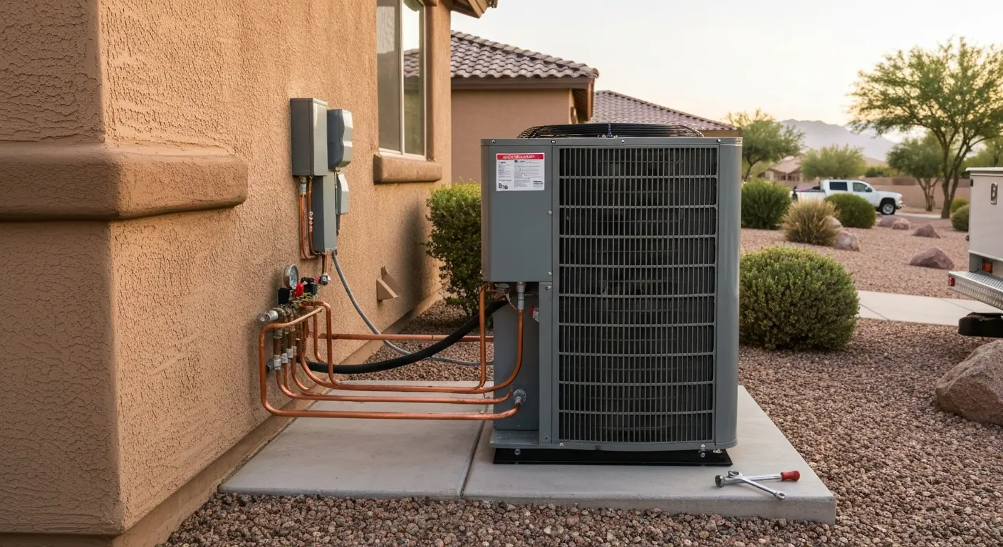 Central AC system installation