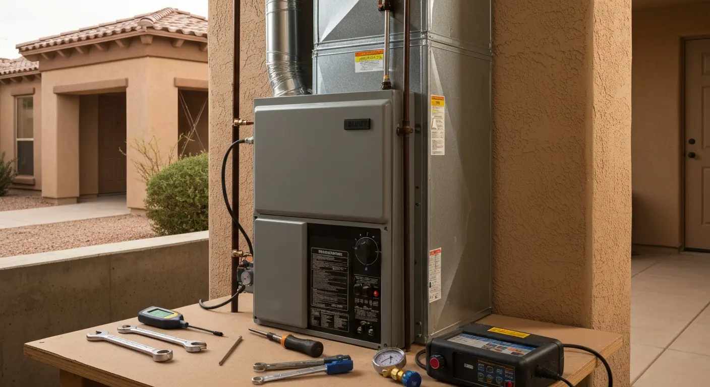 Furnace and heating system service
