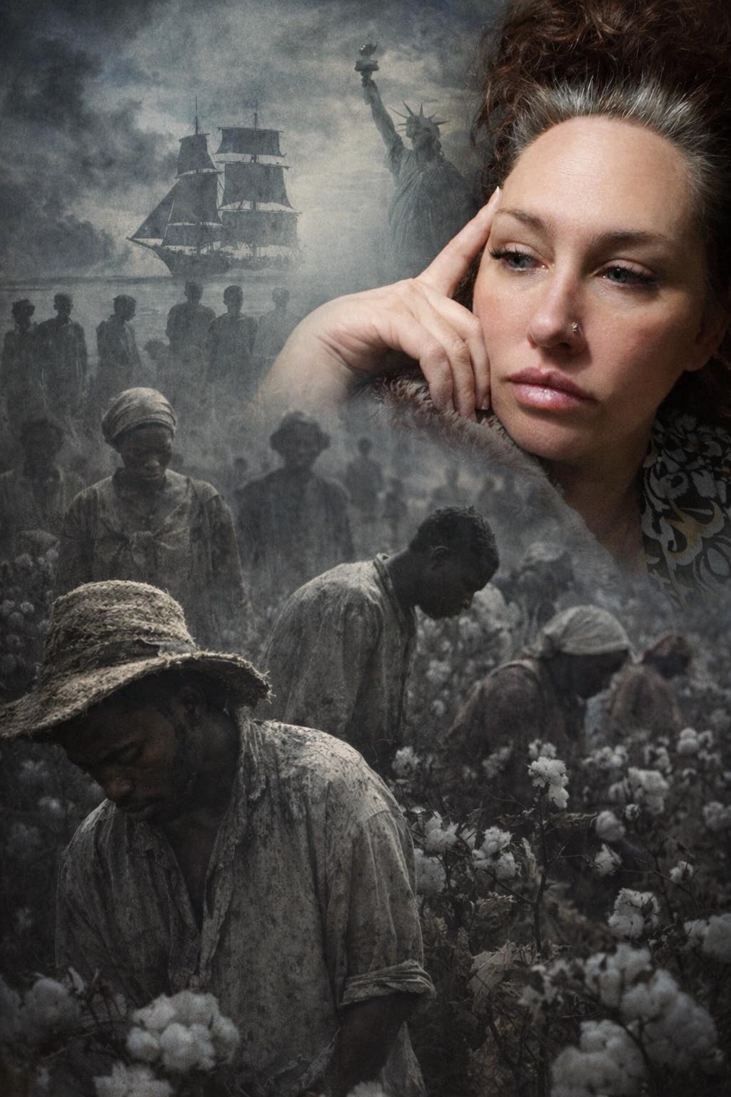 Tearful reflection on America’s refusal to acknowledge the transatlantic slave trade as the gravest crime against humanity