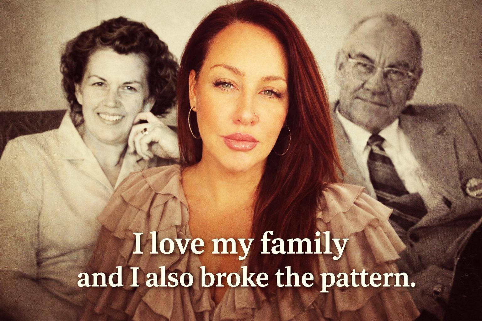 Woman reclaiming identity after leaving restrictive religious beliefs and conditioning