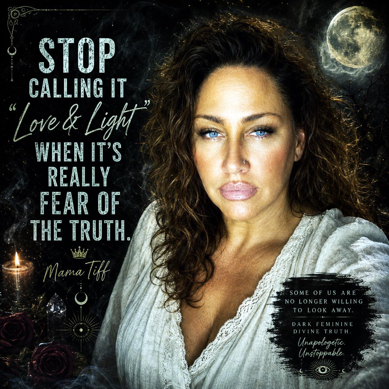 Woman speaking about spiritual bypassing and truth