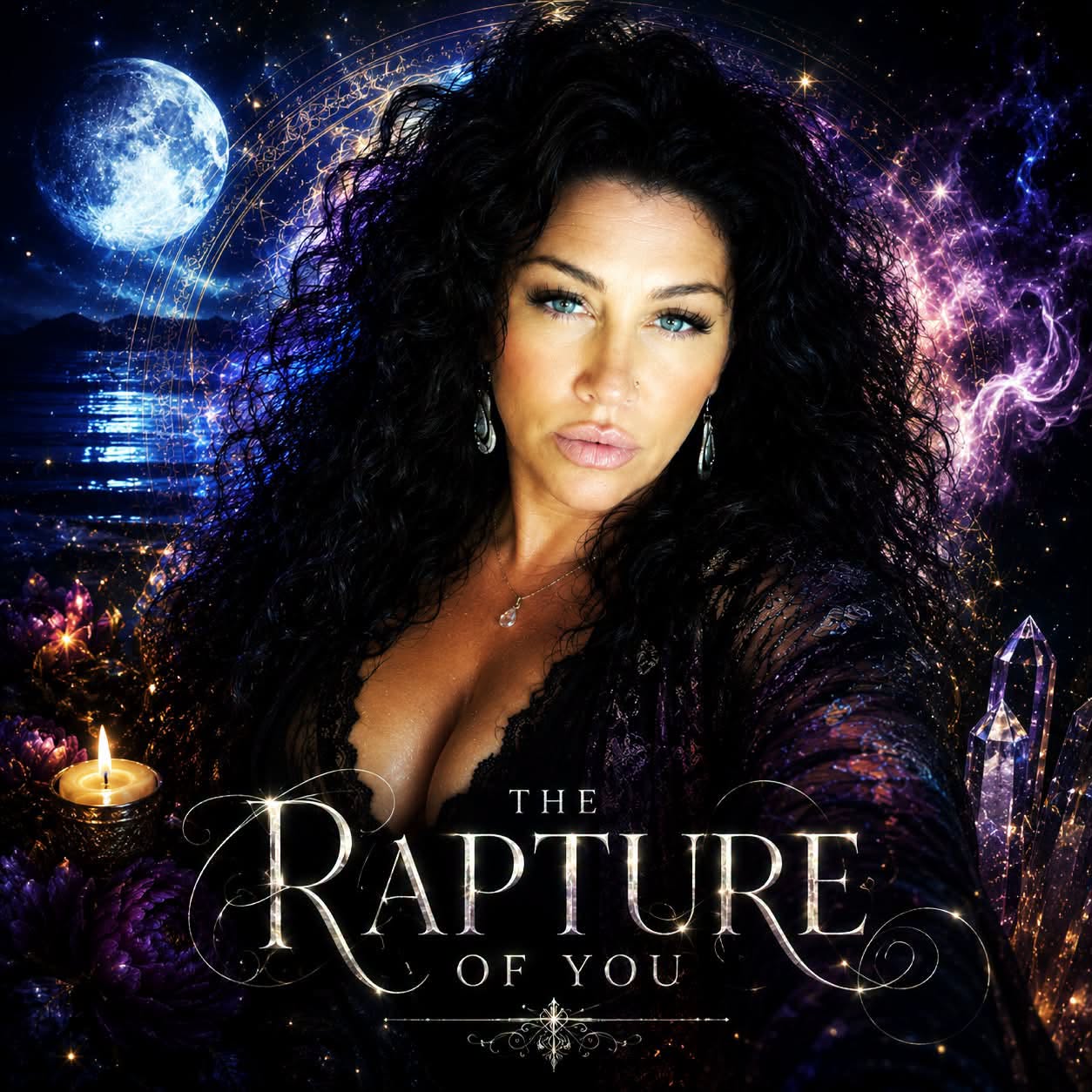 A symbolic image representing transformative love, vulnerability, and deep emotional connection inspired by Mama Tiff's song "The Rapture of You."