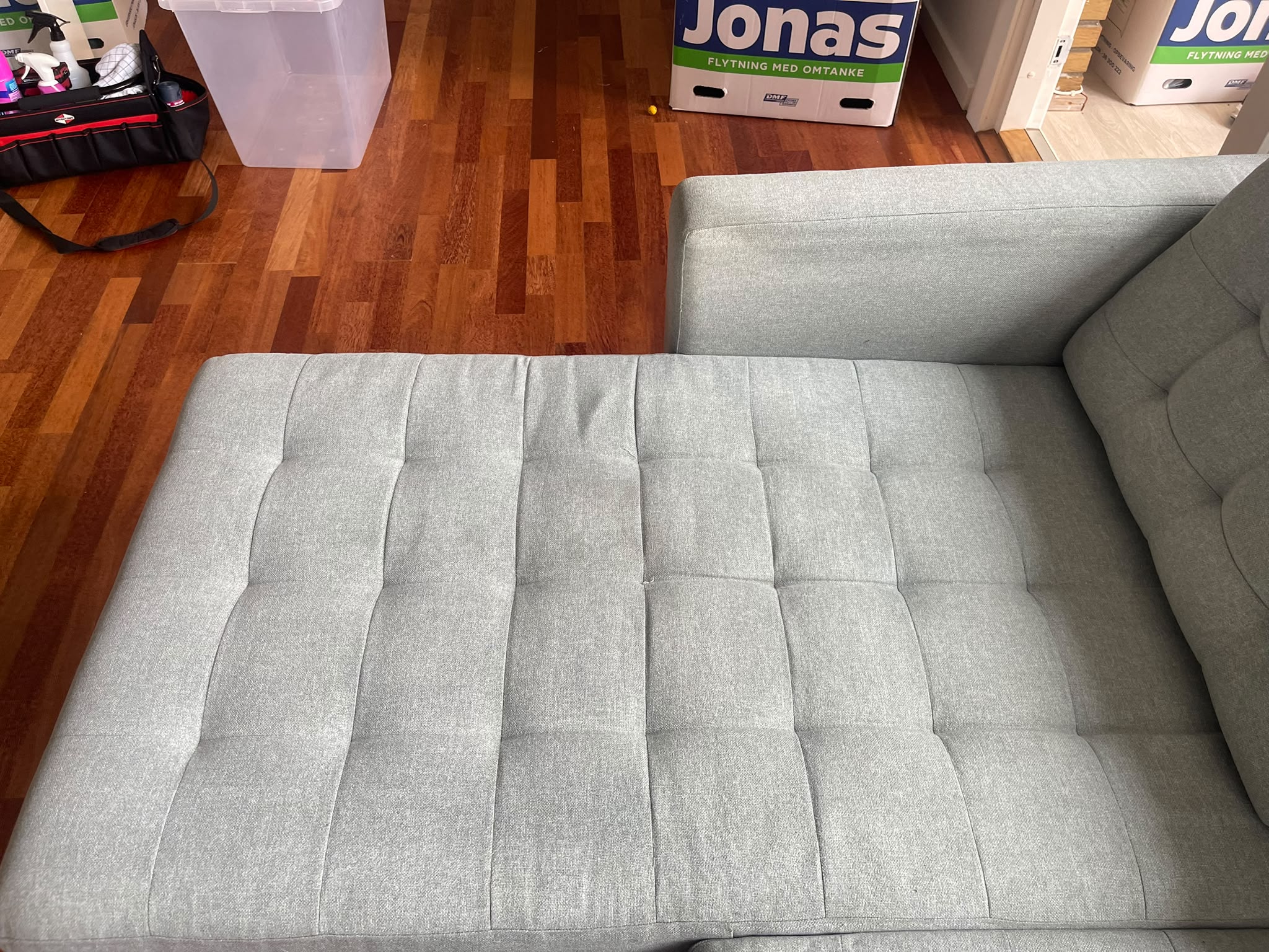 Sofa efter professionel rens