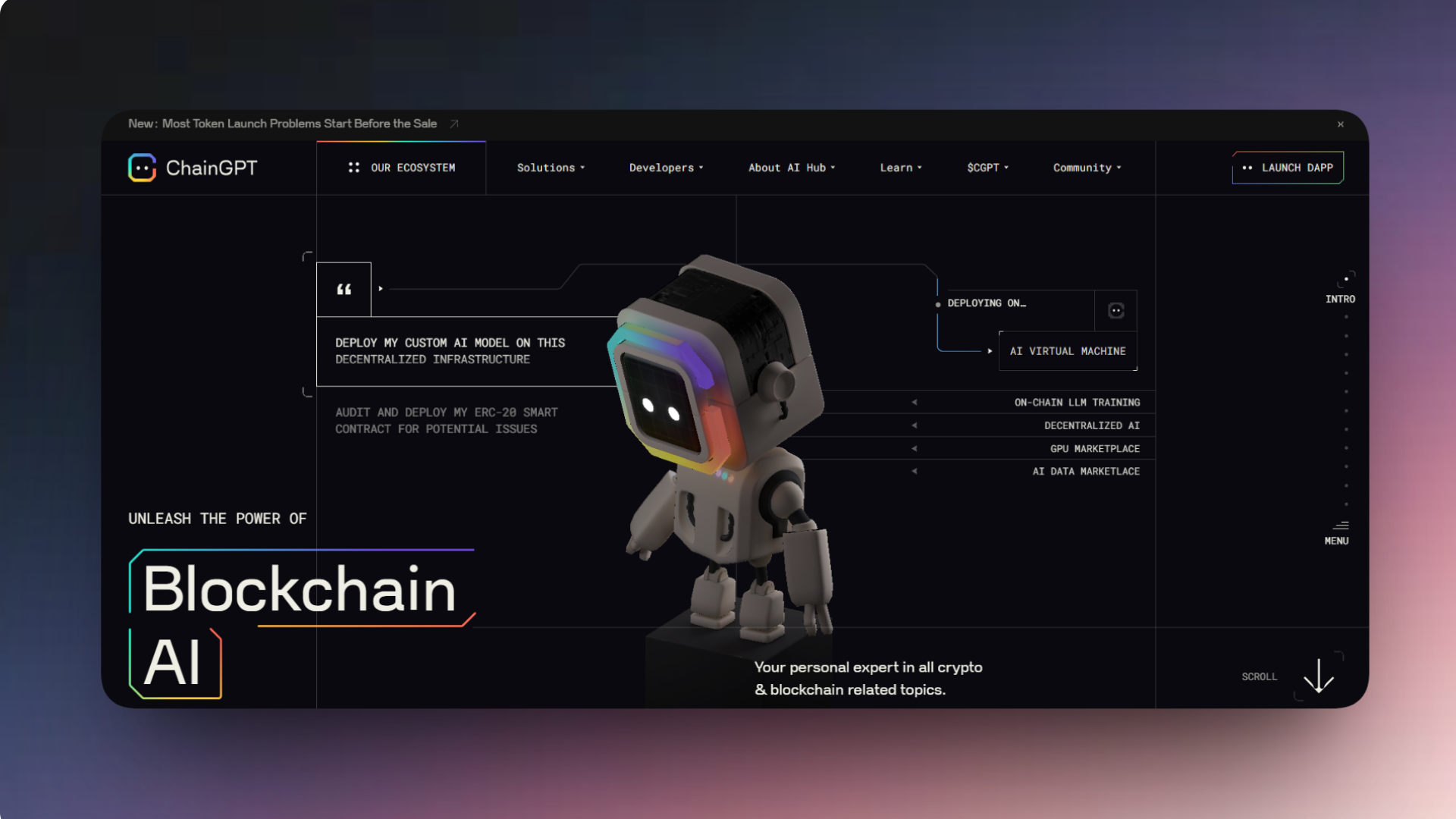 ChainGPT website