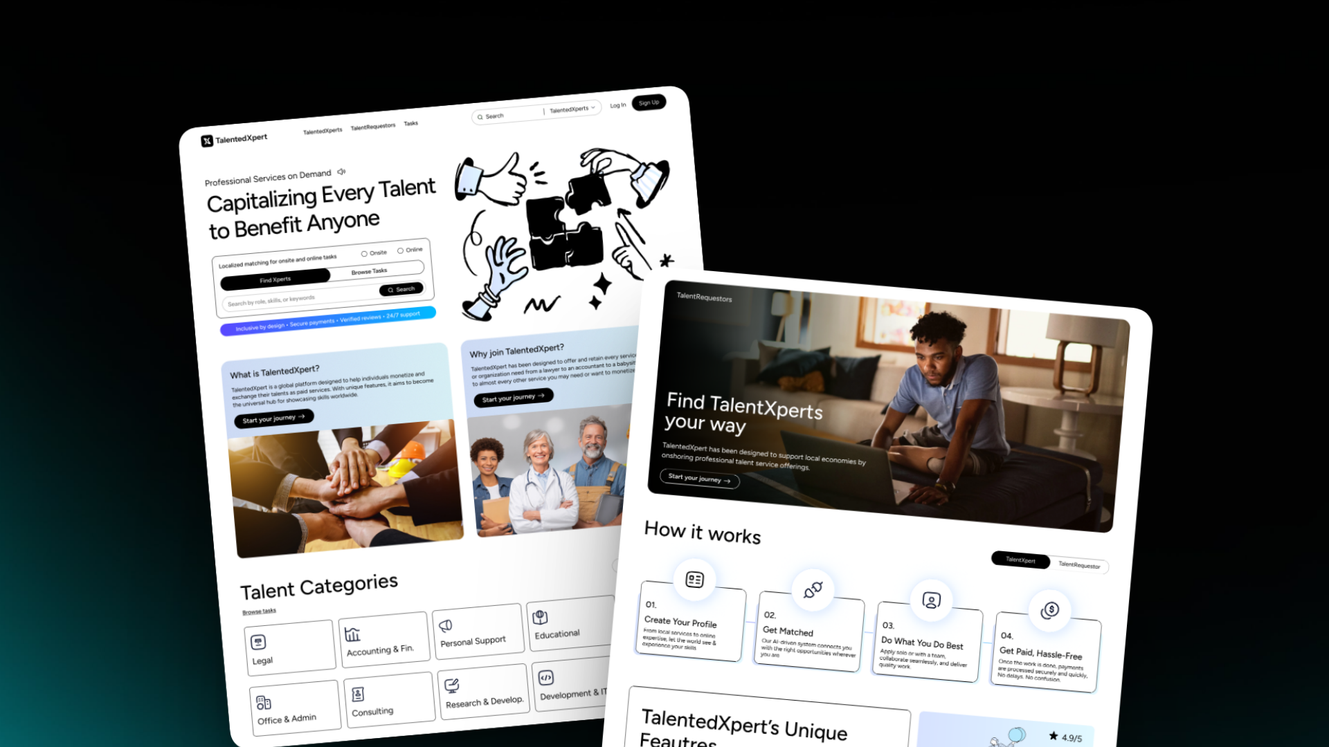 TalentedXpert website