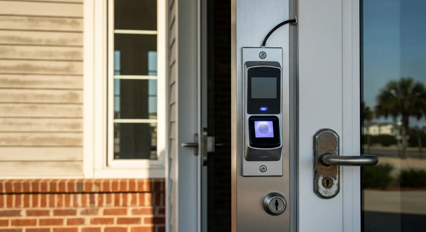 Biometric scanner installation