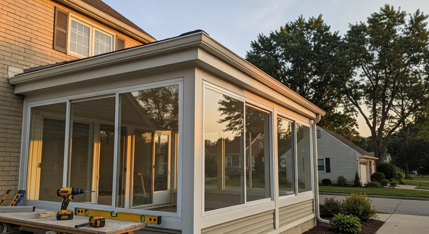 Custom sunroom addition