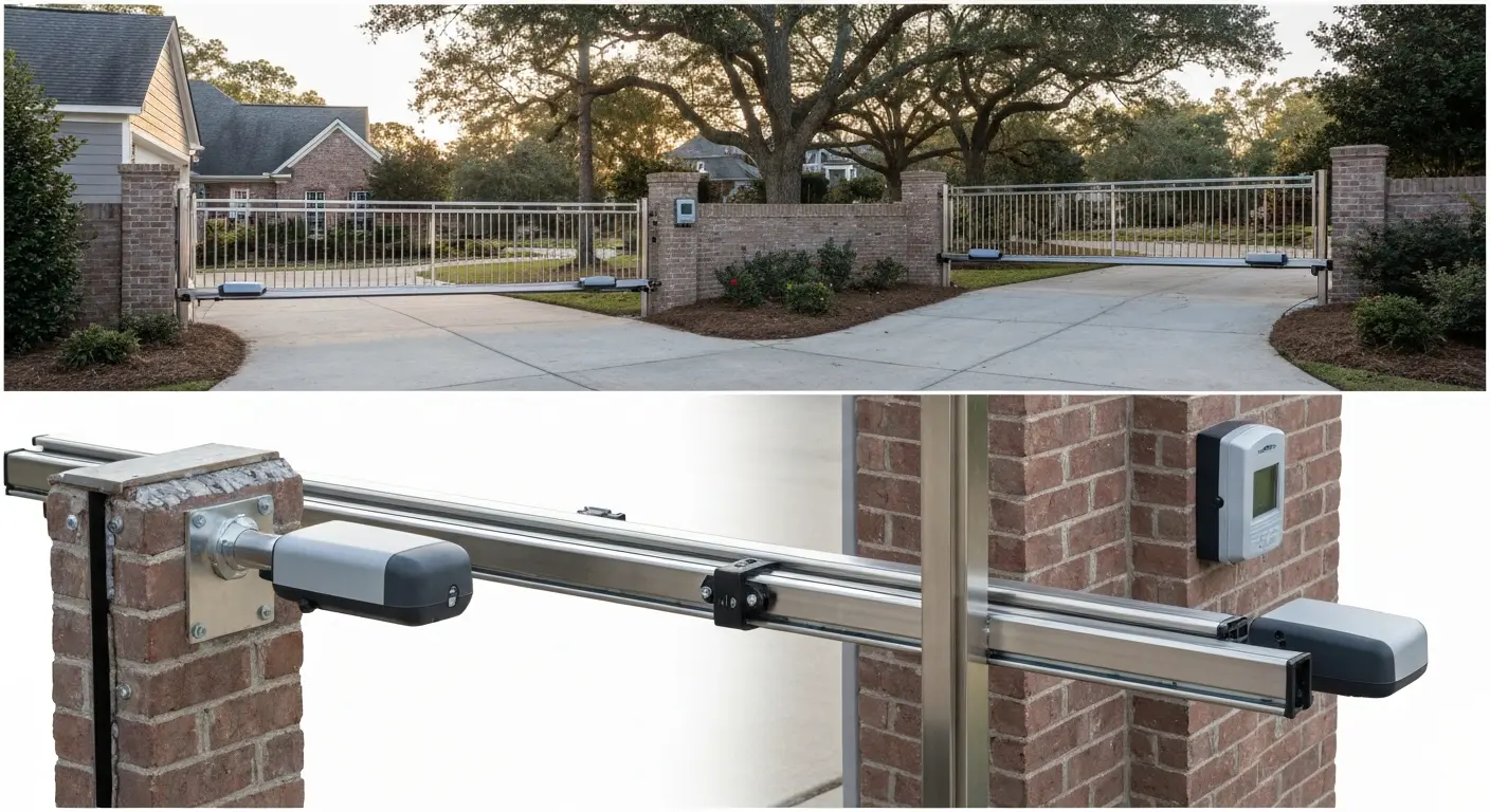 Sliding gate automation