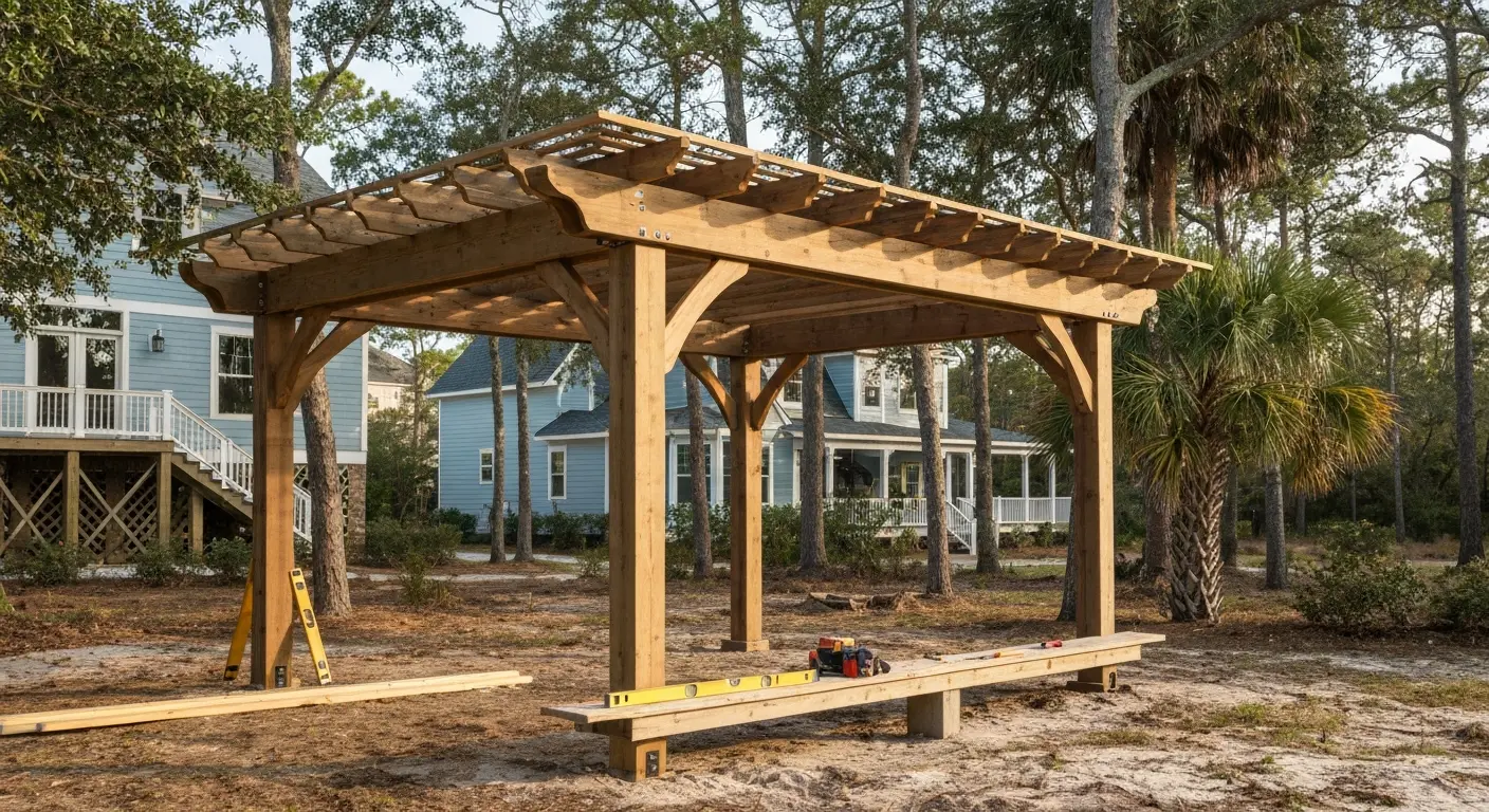 Custom pergola design