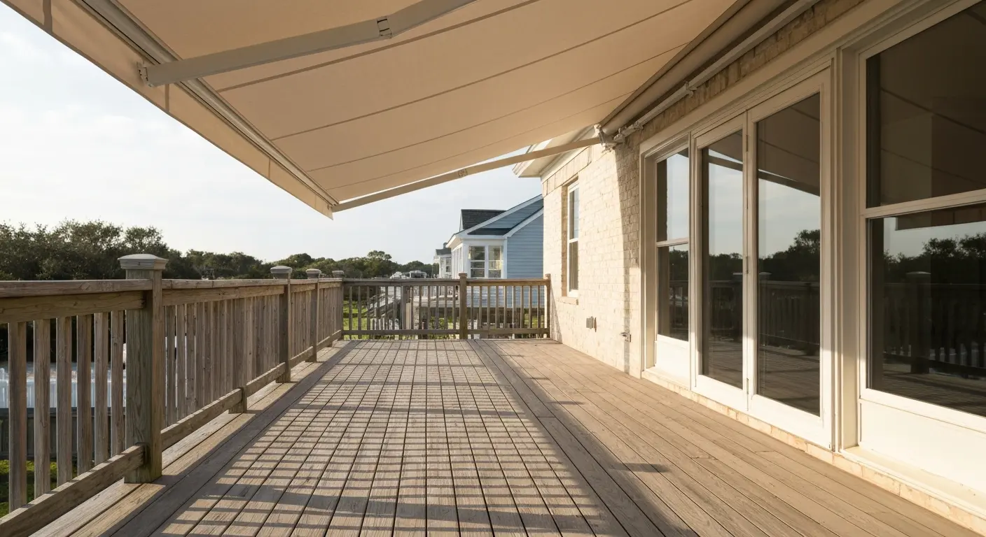 Patio awning installation