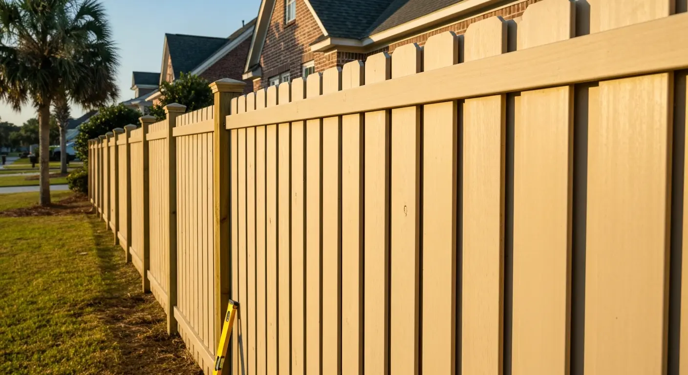 Residential privacy fence