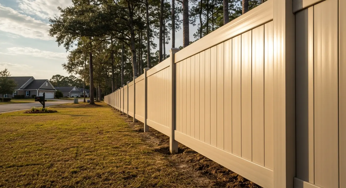 Residential fence installation
