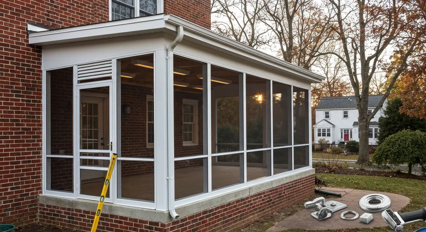 Three-season sunroom installation