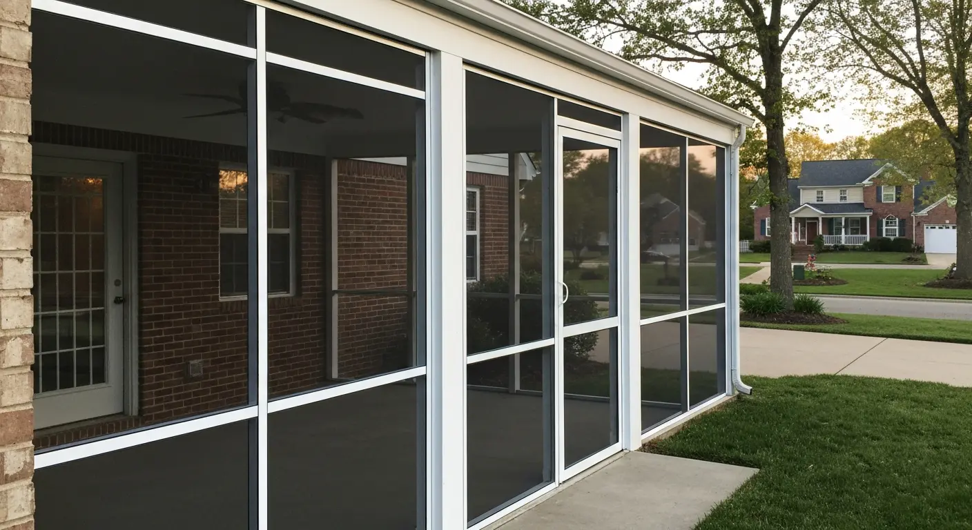 Screened room enclosure