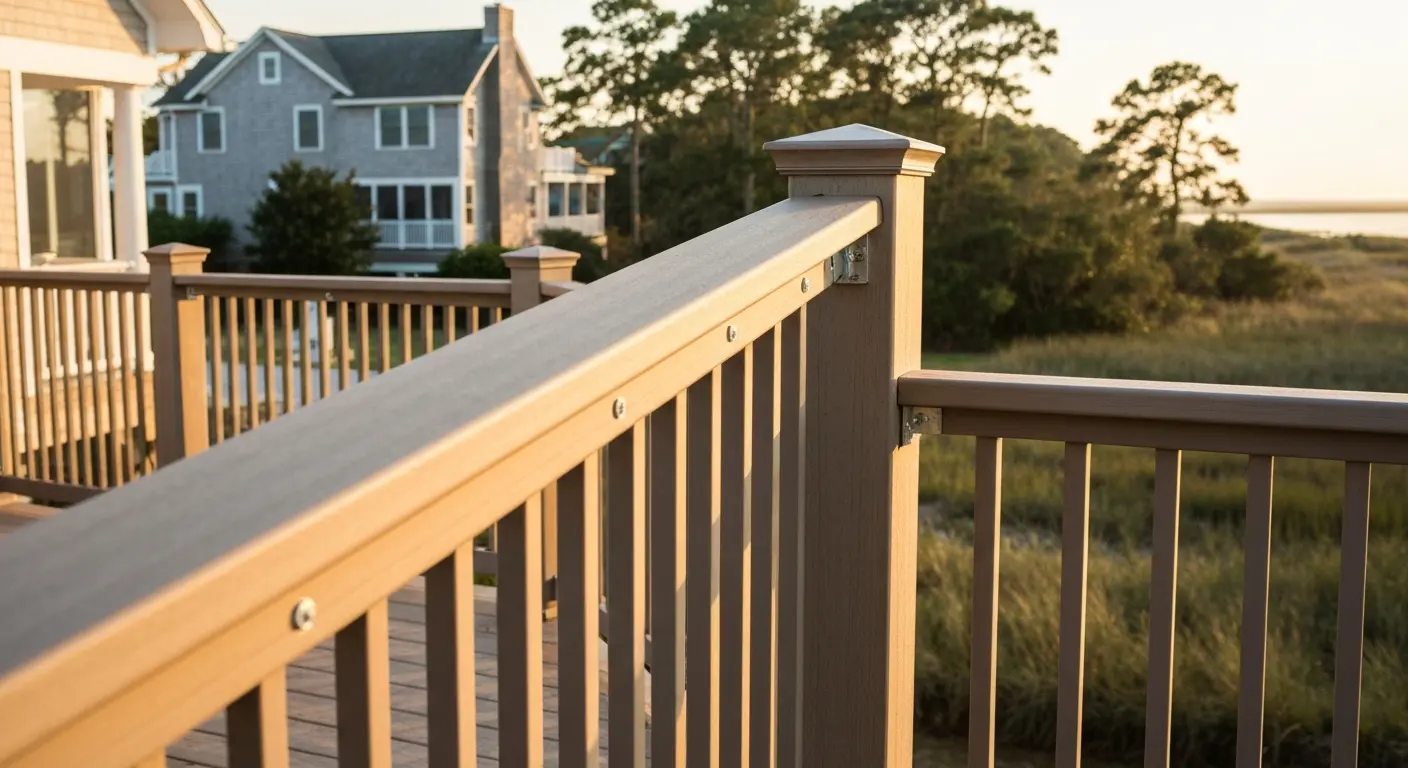 Deck railing installation
