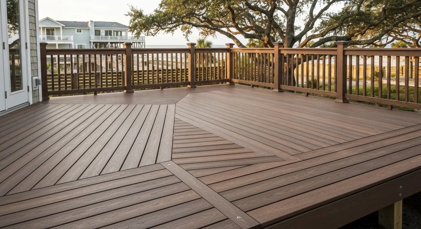 Composite deck installation