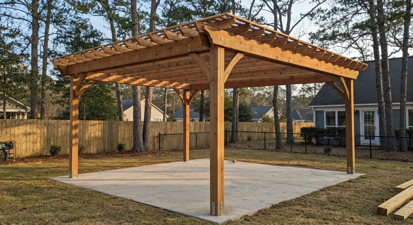 Freestanding pergola project