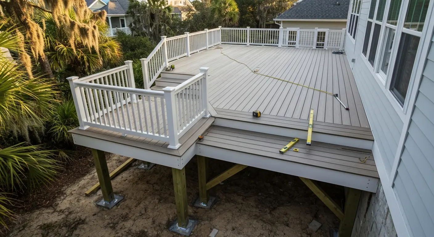 Custom residential deck