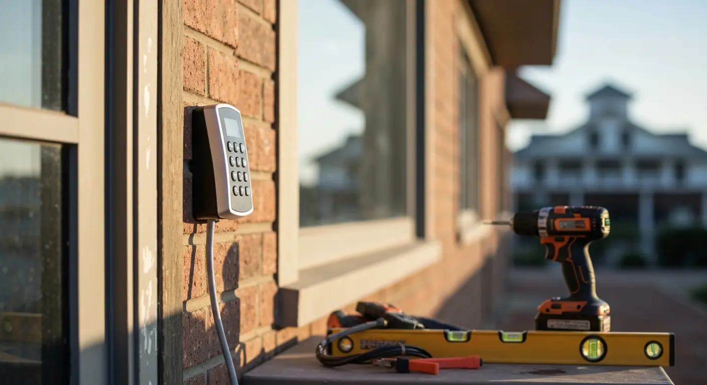 Keypad entry system installation