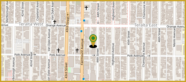 Map of 4142 44th Street, San Diego, CA