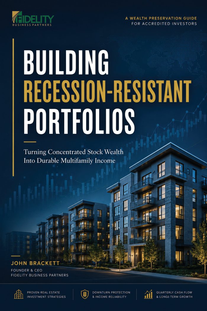Building Recession-Resistant Portfolios, a wealth preservation guide for accredited investors by John Brackett, Fidelity Business Partners