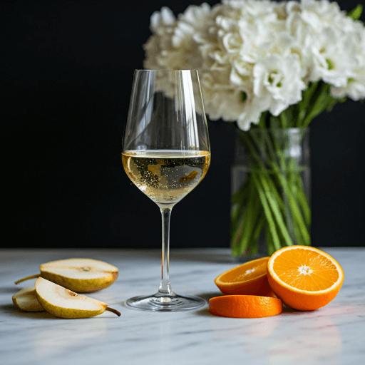 White wine in a wine glass