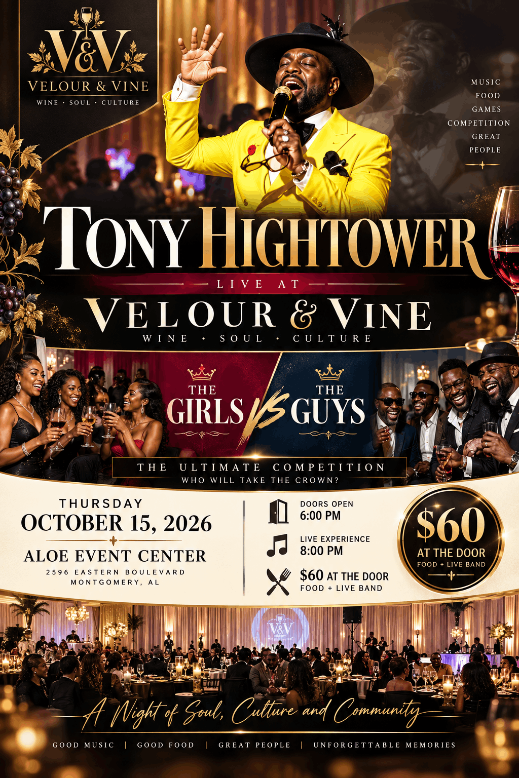 Velour & Vine at ALOE Event Center