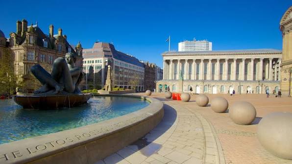 Urban skyline and city buildings in Birmingham