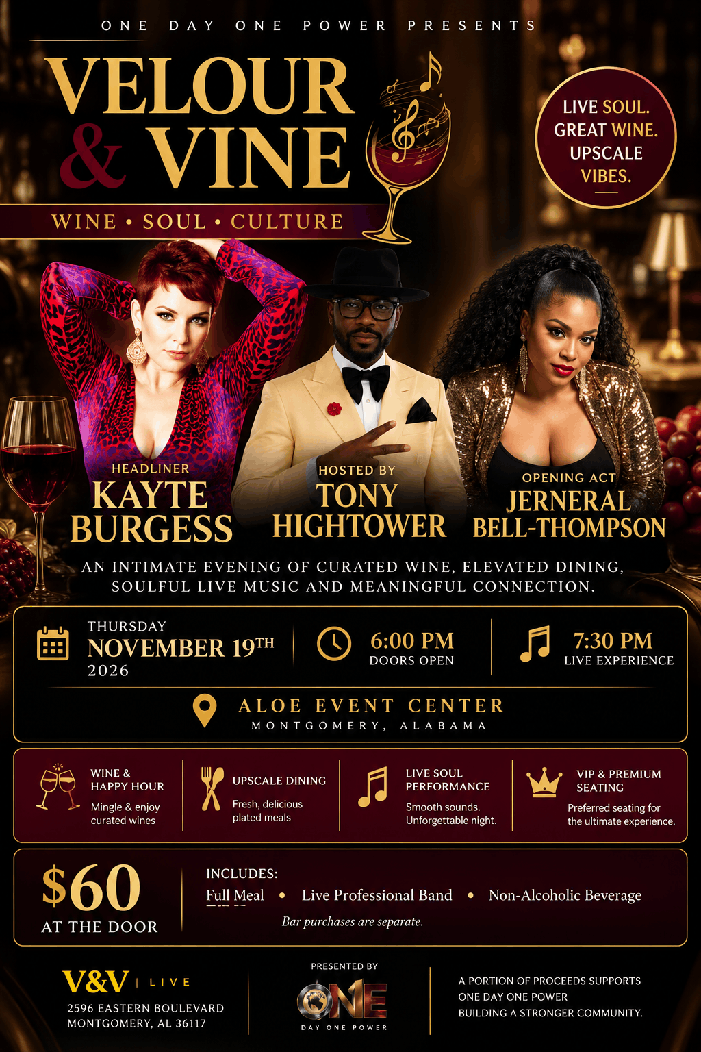 Velour and Vine live performer