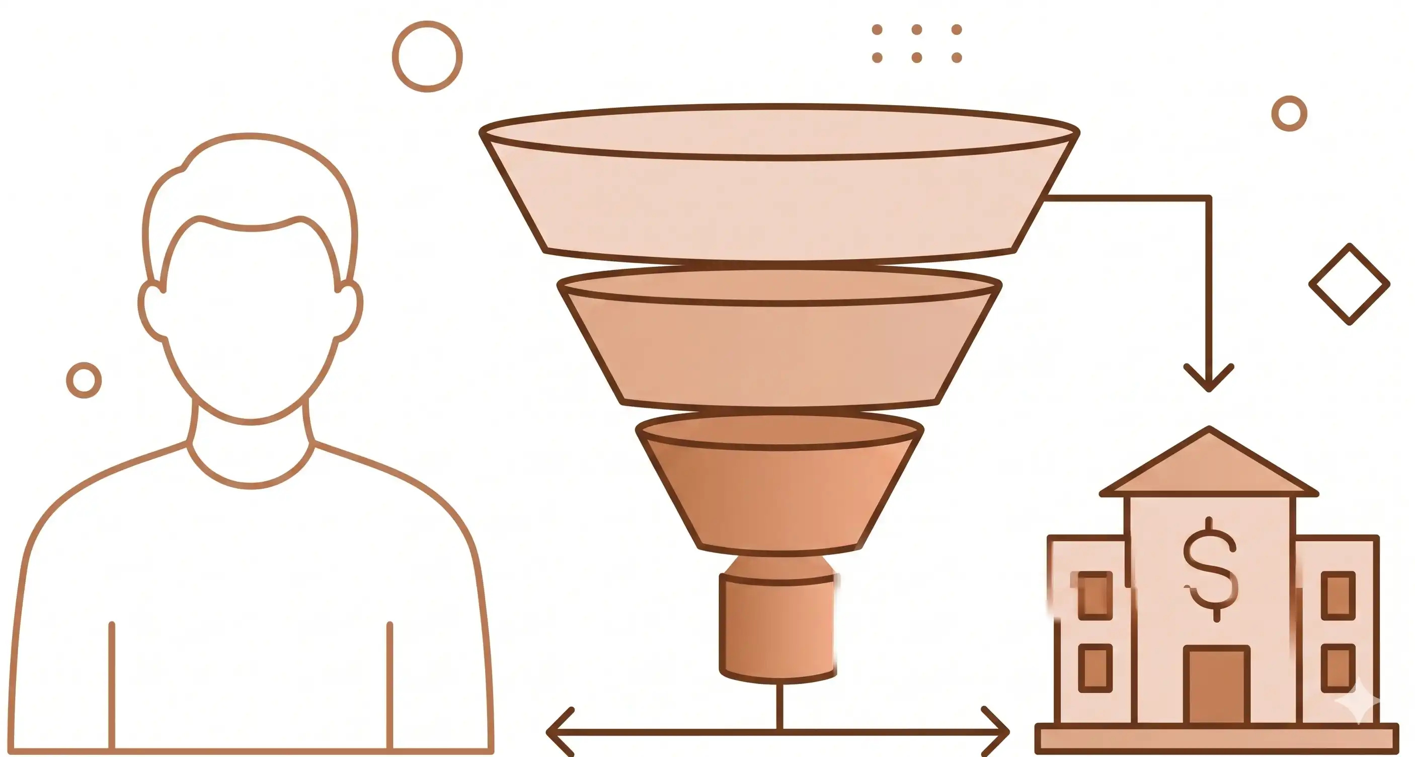 Funnel system illustration