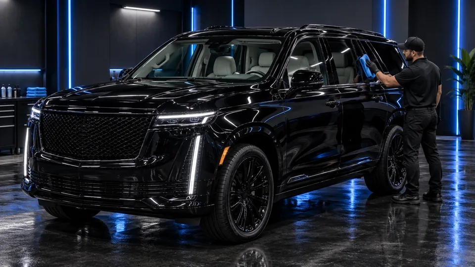 Complete interior and exterior vehicle detail