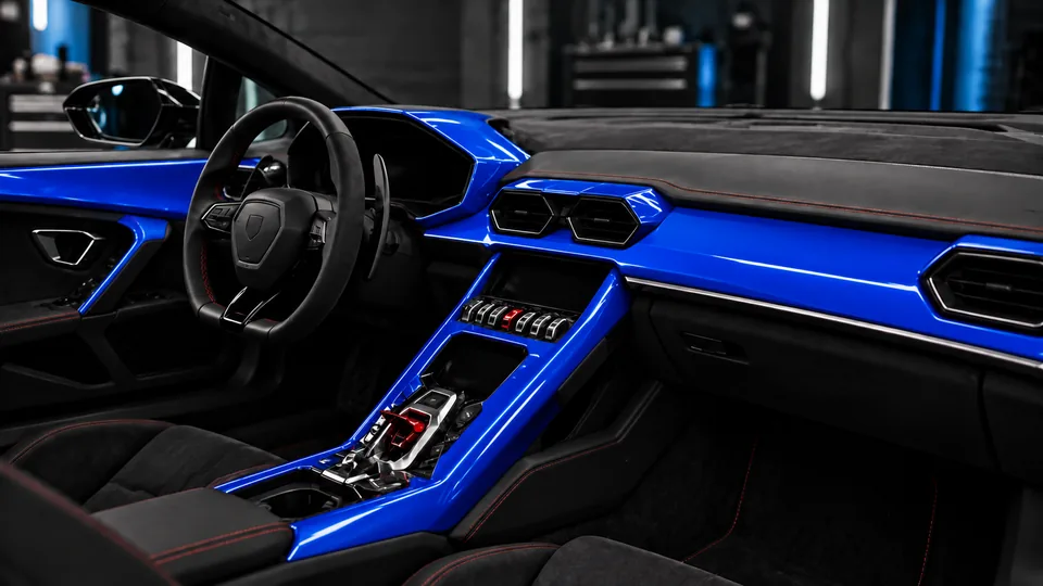 Interior trim wrap in the selected vehicle
