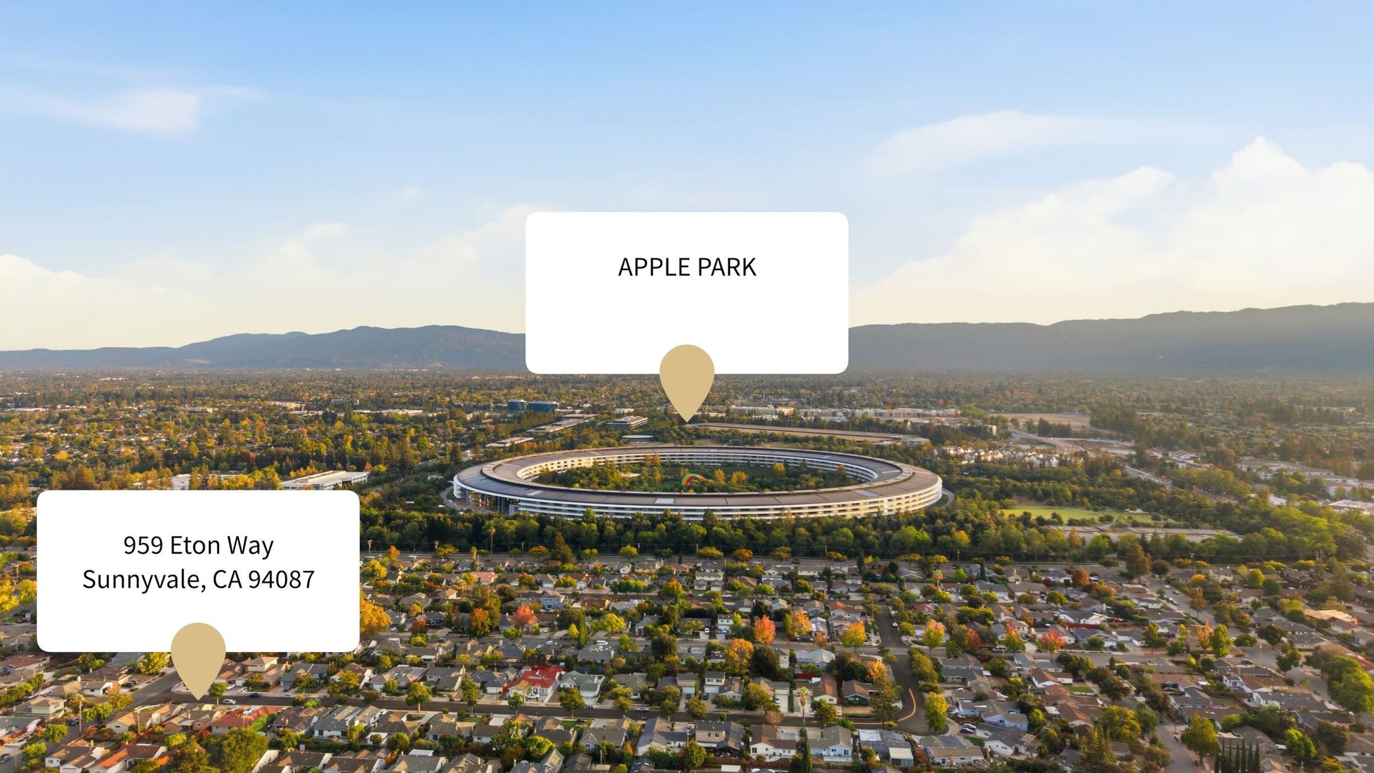 Minutes from Apple Park