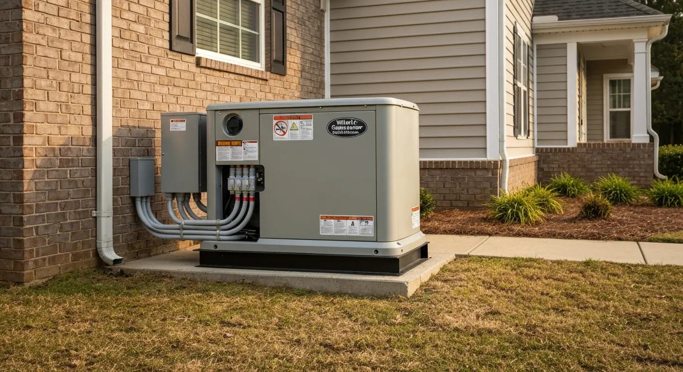 Whole-home generator installation
